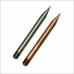 Copper Lightning Arrester - Copper, Variable Length & Diameter, Pointed Tip, Bare Finish | Durable, Breakage Resistant, Easy to Mount, IEC 62305 Compliant