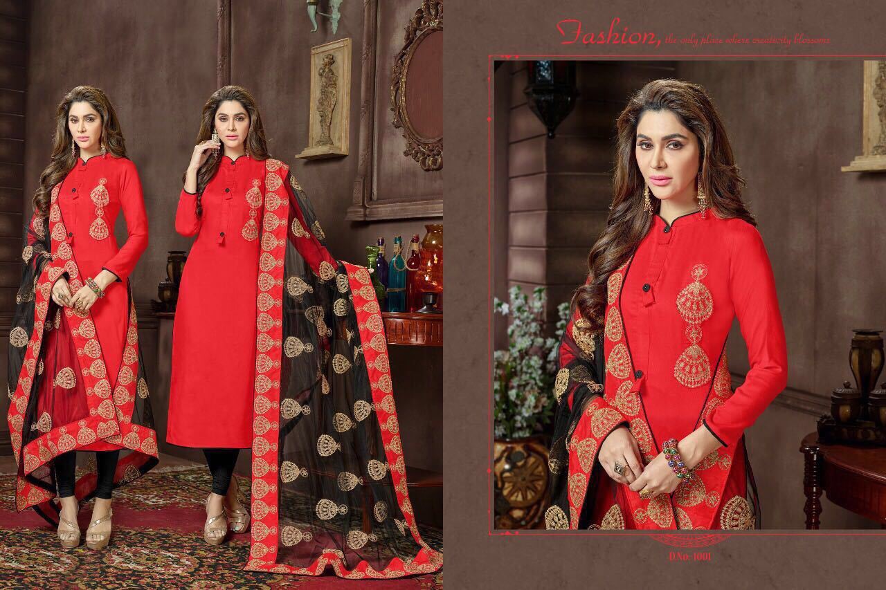 Bombay Rayon Cotton Fabric Salwar Kameez