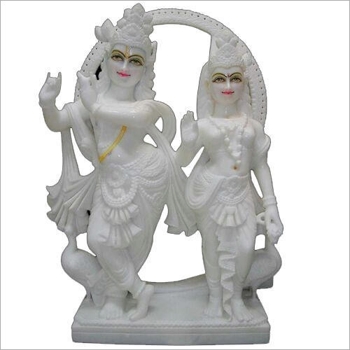 मार्बल राधा कृष्ण की मूर्ति