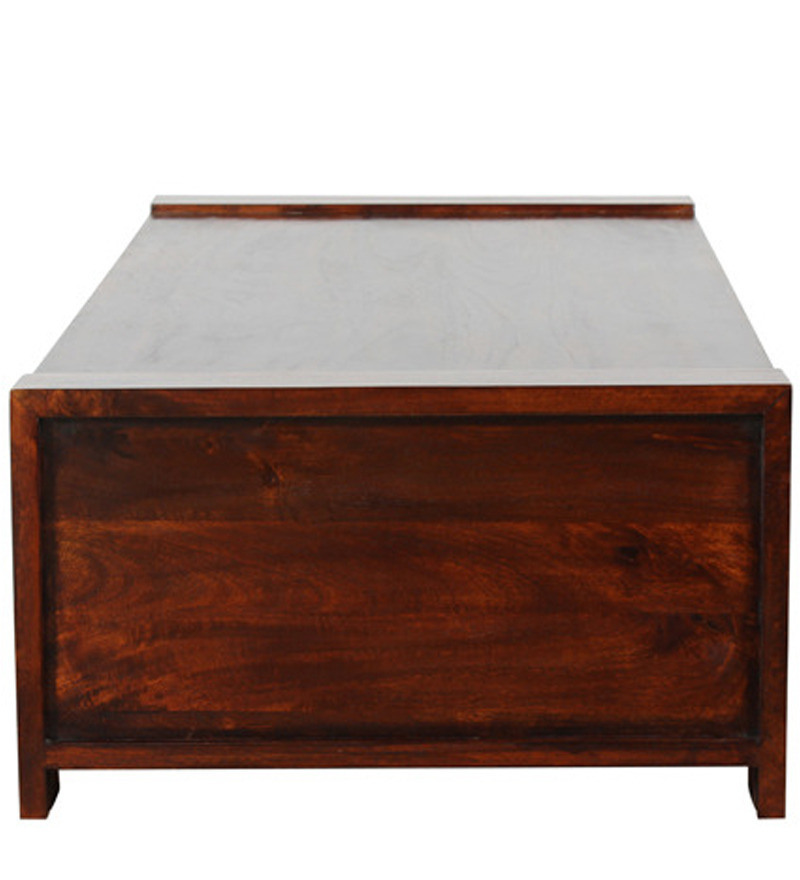 Handcrafted Solid Wood Coffee Table In Honey Oak