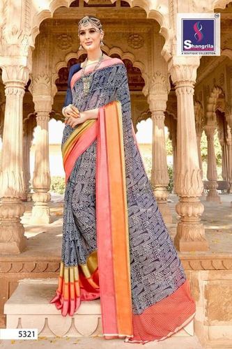 Printed Designer Georgette Saree