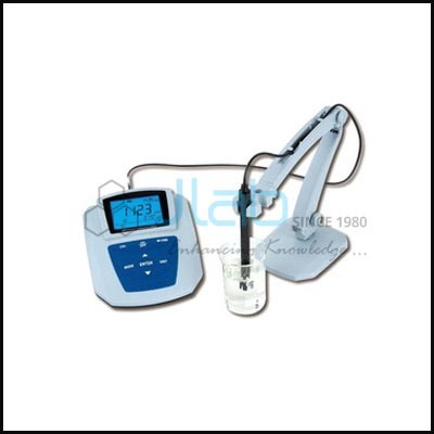 Conductivity Meter - 3 LED Display, 0-1000 Mhos/cm Range, 1% FS Accuracy, 230V AC Power | Includes Dust Cover, Spare Cell 1/0.5/0.1