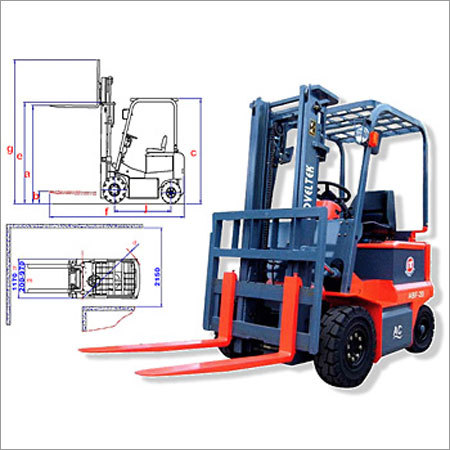 चार पहियों इलेक्ट्रिक फोर्कलिफ्ट