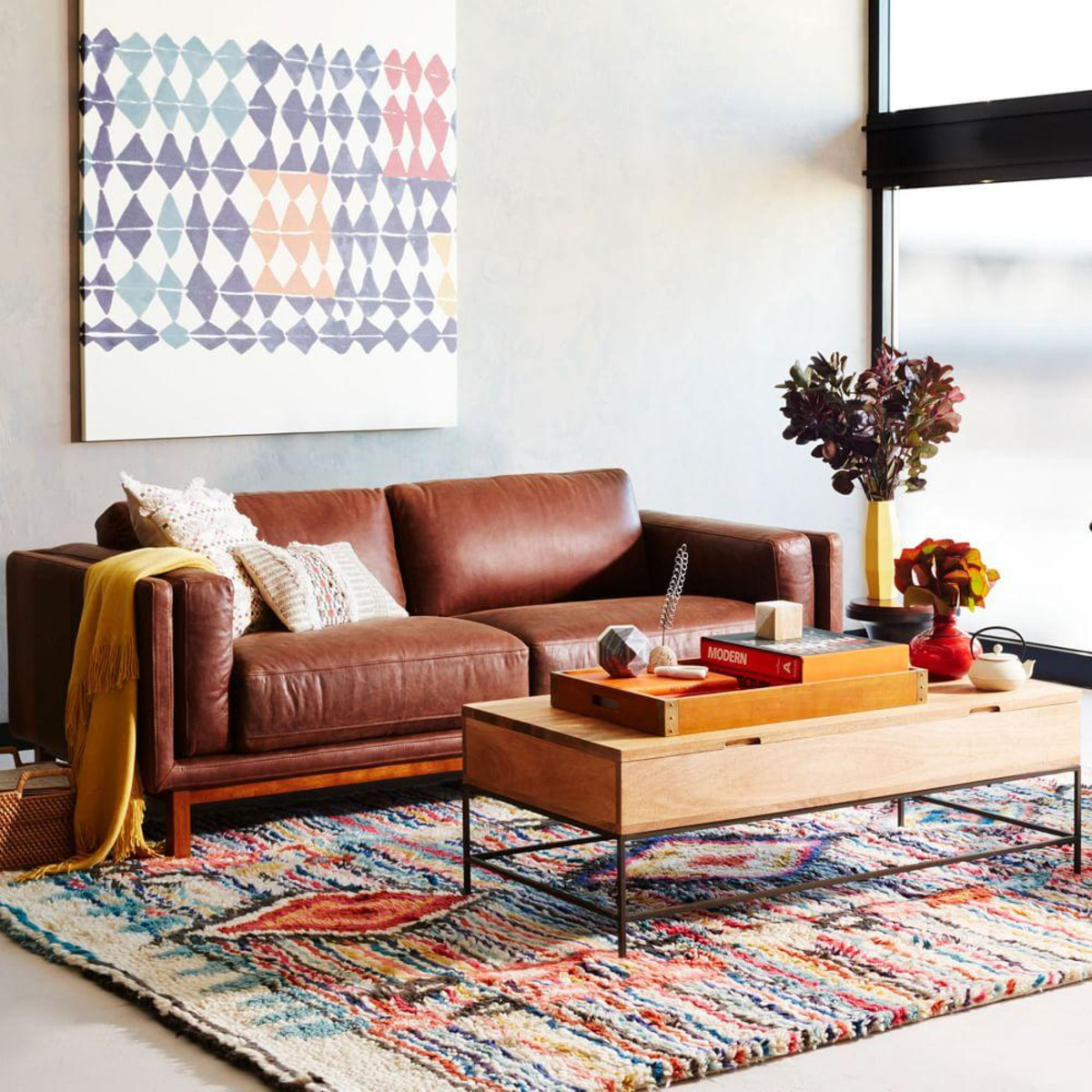 Durable Industrial Storage Coffee Table