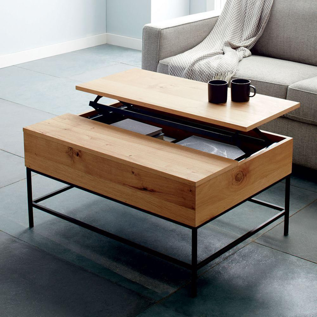 Durable Industrial Storage Coffee Table