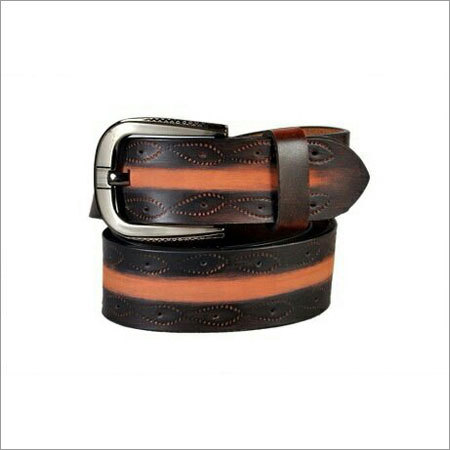Leather Casual Belts - Leather Material, Steel Buckle, Brown-Pink Color | Stylish Design for Men, Perfect for Casual Outfits