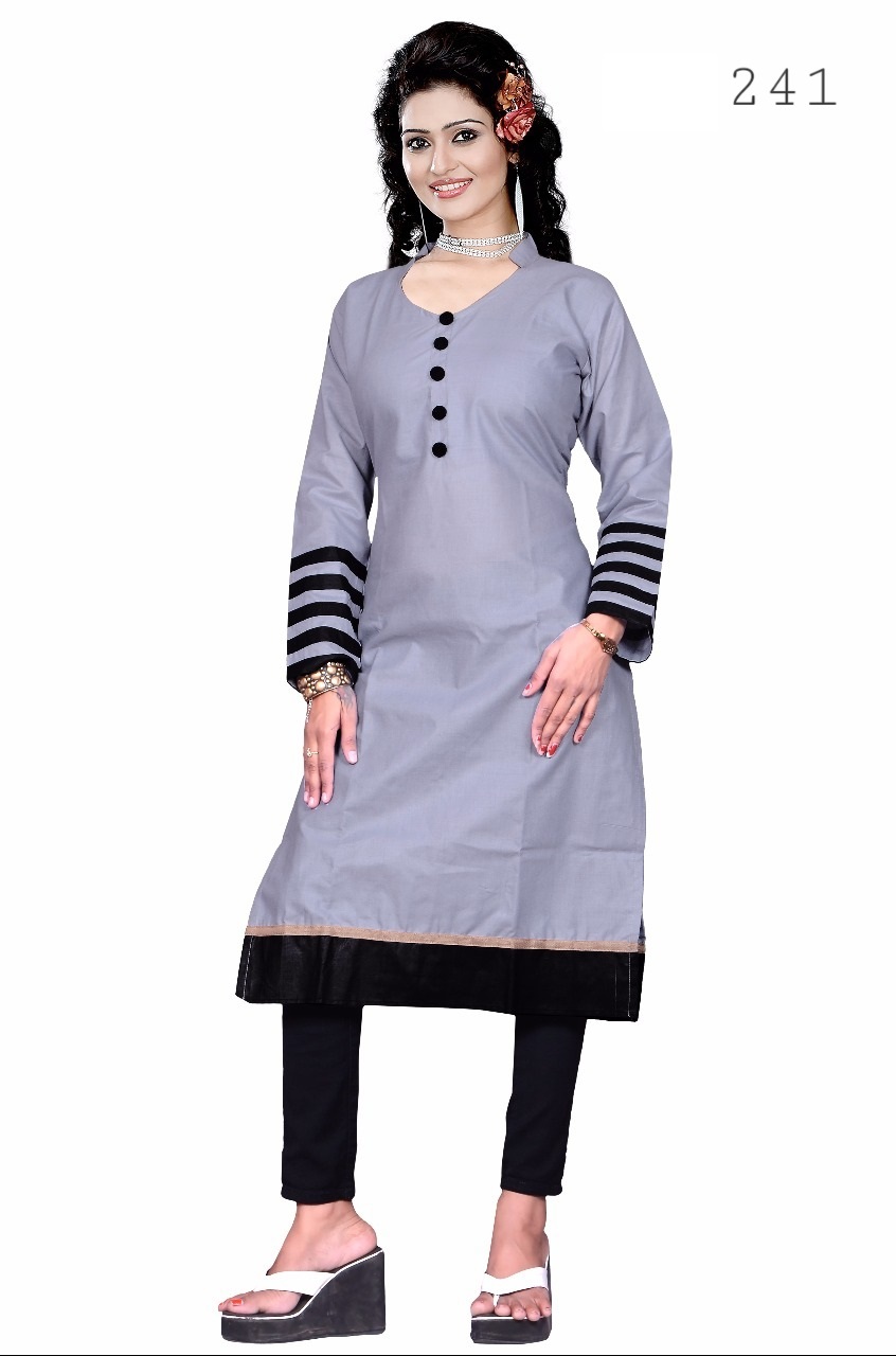 Fashionable Cotton Kurtis Collection Sethnic - Cotton Material, A-line Style, Sizes L-xxl | Plain Pattern, Stitched Design, Dry Clean Only