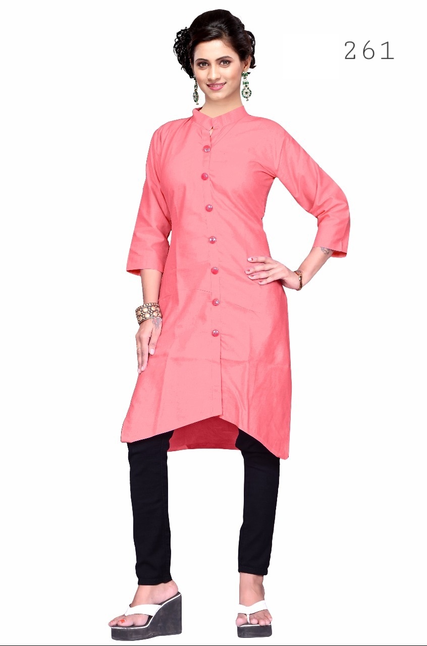Fashionable Cotton Kurtis Collection Sethnic - Cotton Material, A-line Style, Sizes L-xxl | Plain Pattern, Stitched Design, Dry Clean Only