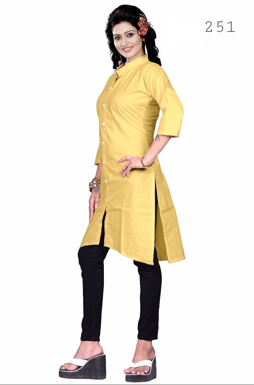 Fashionable Cotton Kurtis Collection Sethnic - Cotton Material, A-line Style, Sizes L-xxl | Plain Pattern, Stitched Design, Dry Clean Only