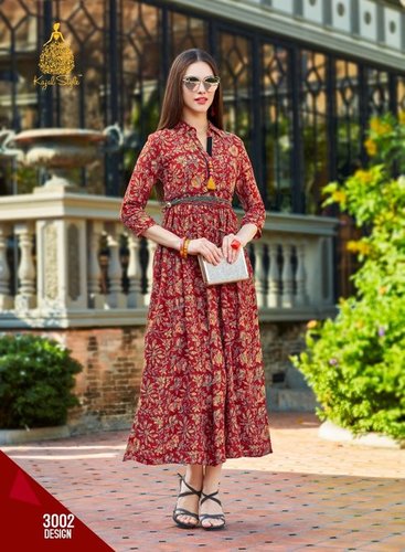 Red Ladies Fancy Kurti