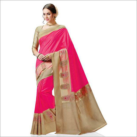 देवियों काता रेशम साड़ी