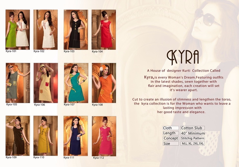 Navy Blue Ladies Fancy Kurti
