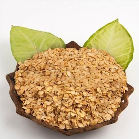 कम वसा वाले सोया फ्लेक्स भुने हुए