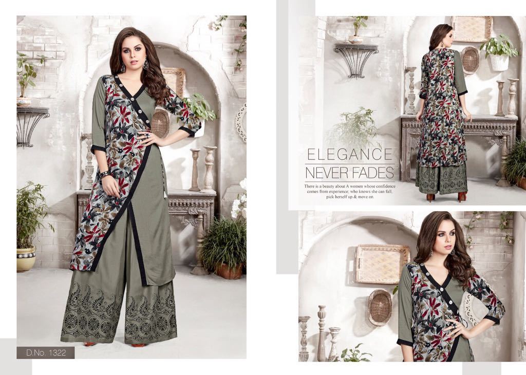 Ladies Fancy Kurti - Rayon Fabric, Customizable Sizes Xs-xxxl , Red And Cream Design | Washable And Dry Cleanable For All Seasons