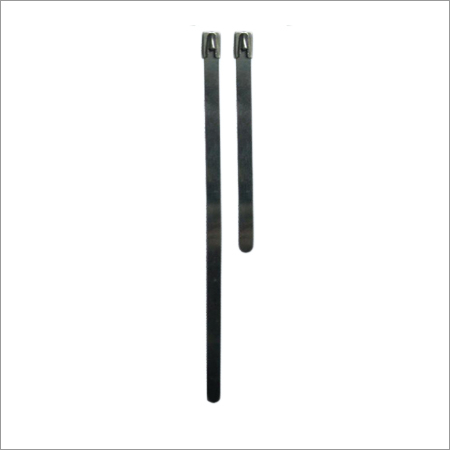 Uncoated Stainless Steel Cable Ties - High-Grade Polyamide Material, Black Color, UV Resistant, Flame Safety Approved