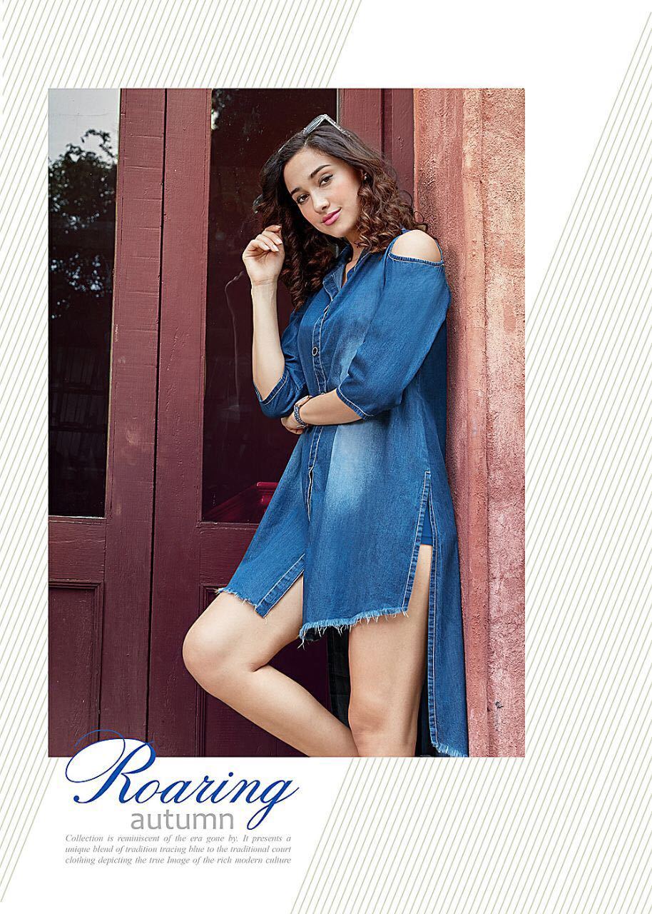 Blue Denim Kurtis