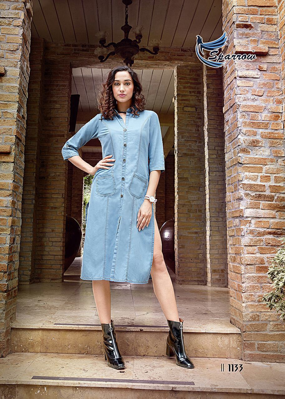 Blue Denim Kurtis