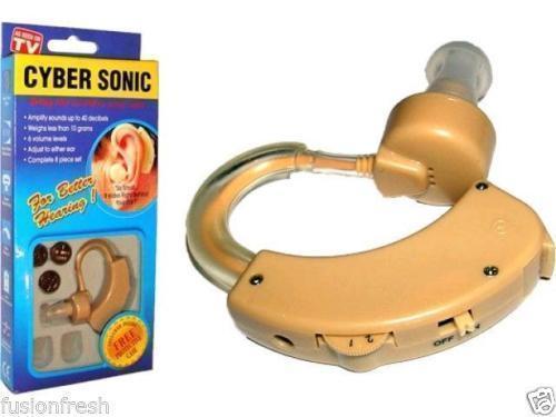 Cyber Sonic Clear Hearing - Compact Behind-the-ear Digital Hearing Aid For Clear Sound Amplification, Ideal For Mild To Moderate Hearing Loss, Button Battery