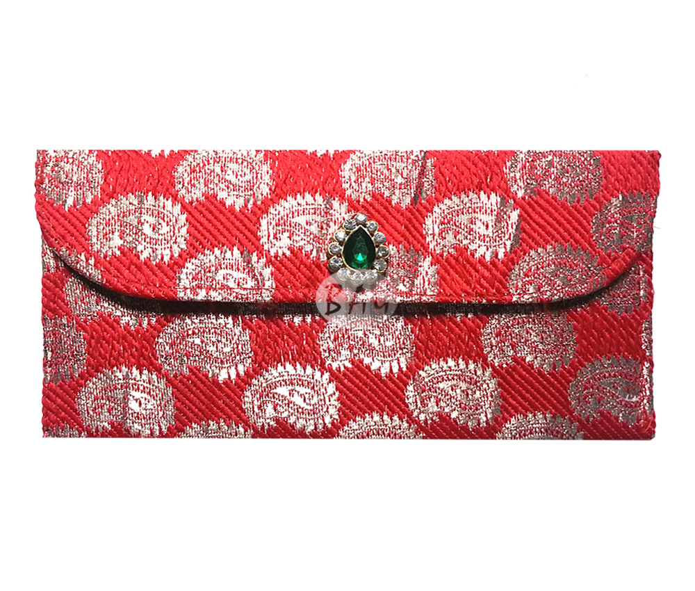Assorted Color Silk Brocade Envelope