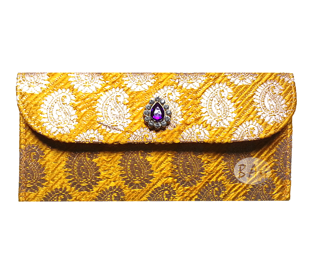 Assorted Color Silk Brocade Envelope