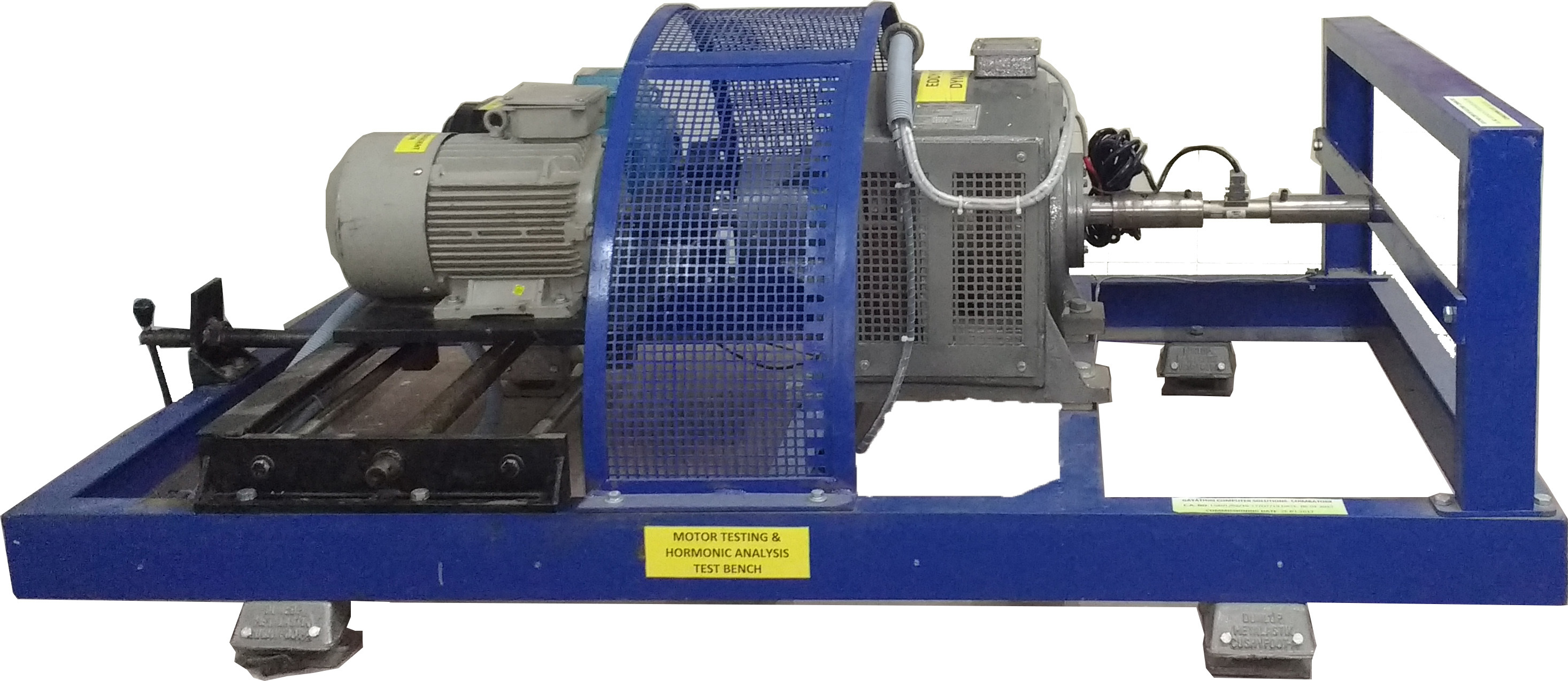 Motor Testing System - Mild Steel Construction, White Color | High Operational Fluency, 1 Year Warranty, Long Service Life