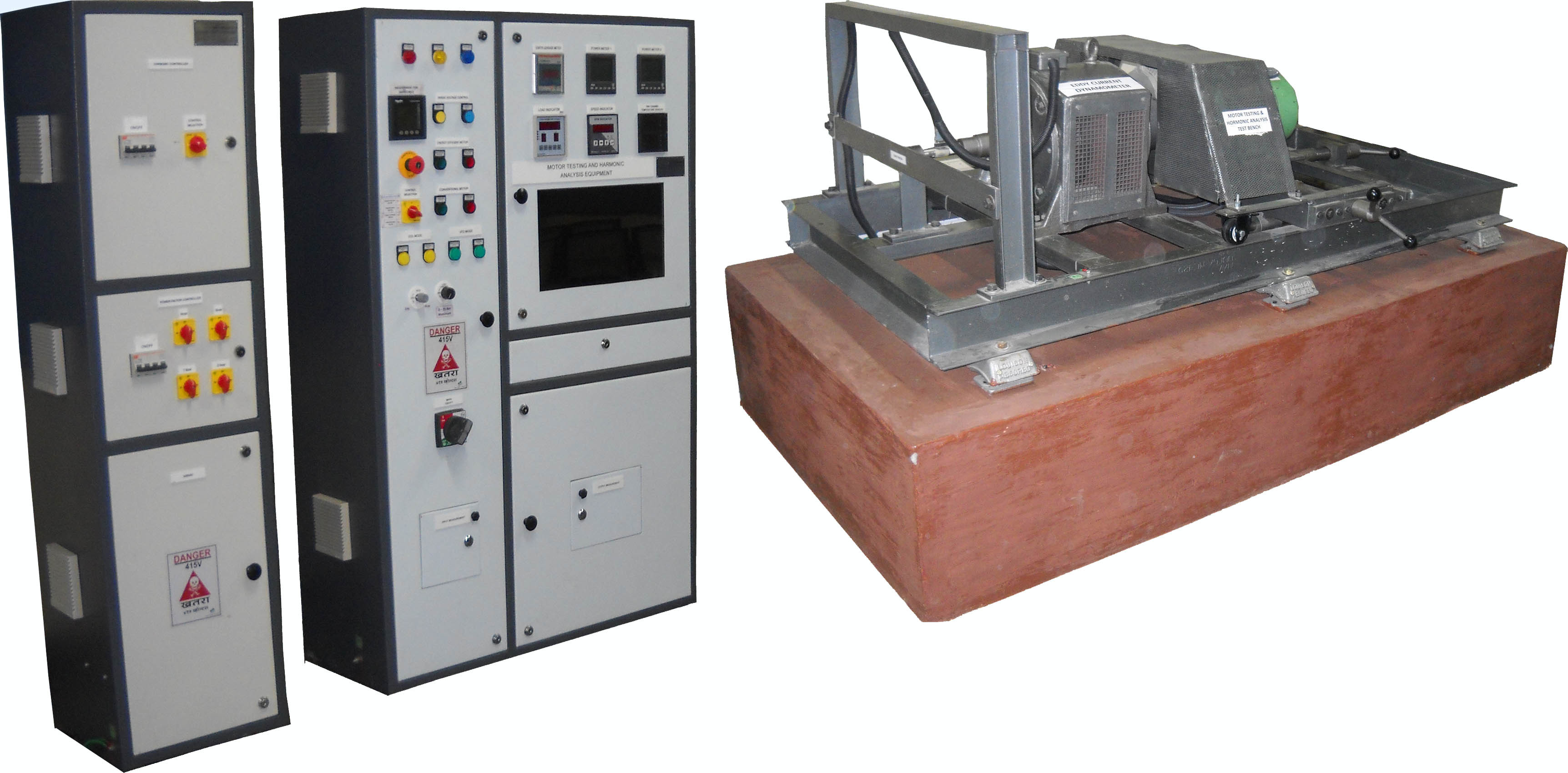 Motor Testing System - Mild Steel Construction, White Color | High Operational Fluency, 1 Year Warranty, Long Service Life