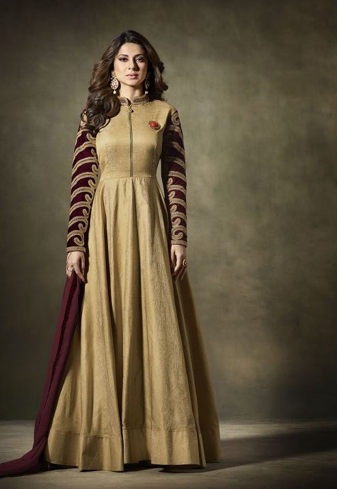 Suit - Chiffon, Georgette, Silk, Lycra, Velvet Top, Santoon Bottom, Chiffon Dupatta | Semi Stitched Up To Size 42, Embroidered For Formal Events