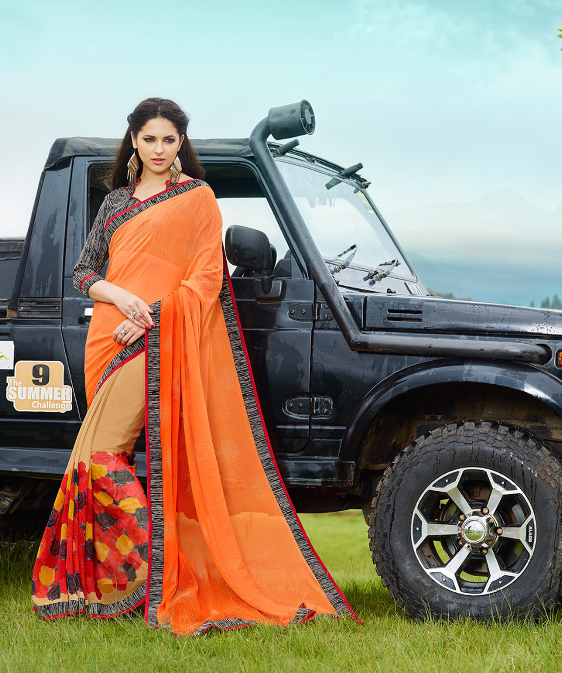 Georgette Sanskar Saree