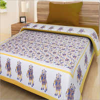 Elephant Printed Single Bed Sheet