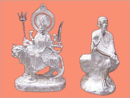 अनोडाइज्ड ऐल्यूमिनियम दुर्गा माँ / साईं बाबा की मूर्ति