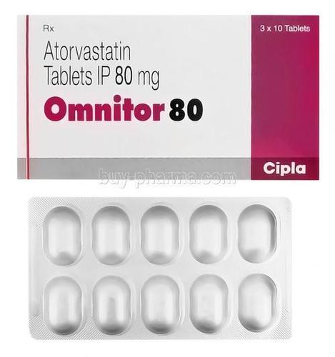 Atorvastatin Calcium Tablet - 10 MG, Reduces Bad Cholesterol, Supports Cardiovascular Health, Suitable for Adults and Aged Persons