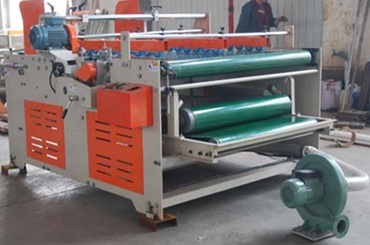 Blue And Black Semi Automatic Folder Gluer Machine