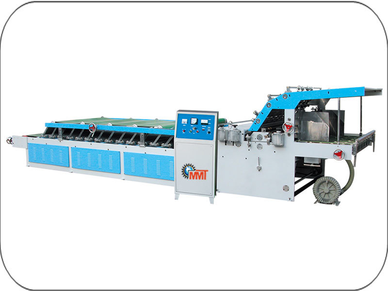 Blue And Black Semi Automatic Folder Gluer Machine