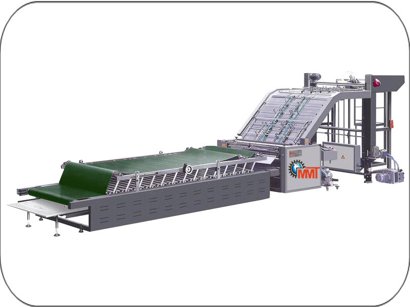 Blue And Black Semi Automatic Folder Gluer Machine