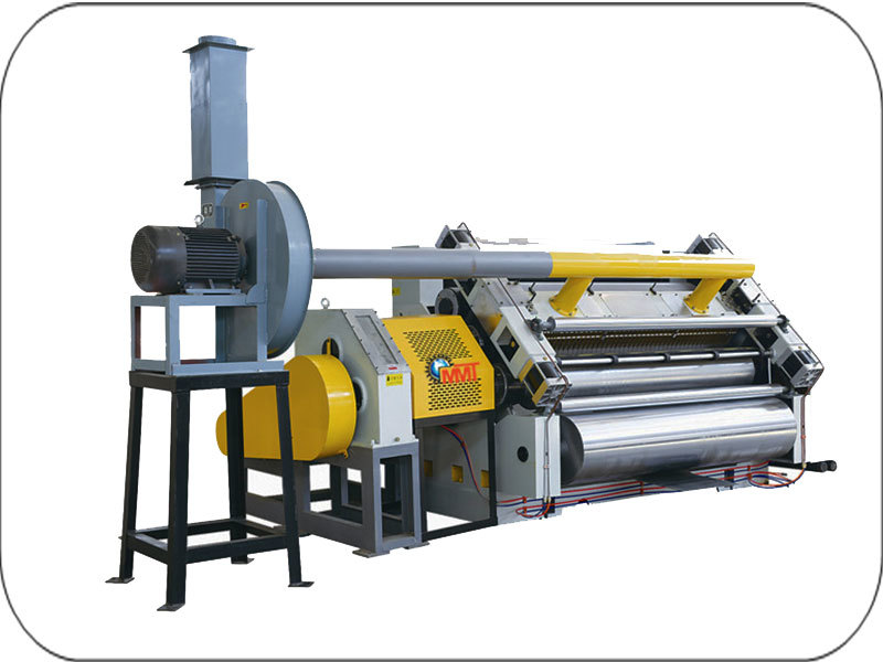 Corrugated Cardboard Box Making Machine - White Material, Box Size 1515 * 2800 Mm, 9000 X 1300 X 1300 Mm Dimensions, 5 Hp Electric Drive | Computerized, Automatic, Generates Less Vibration