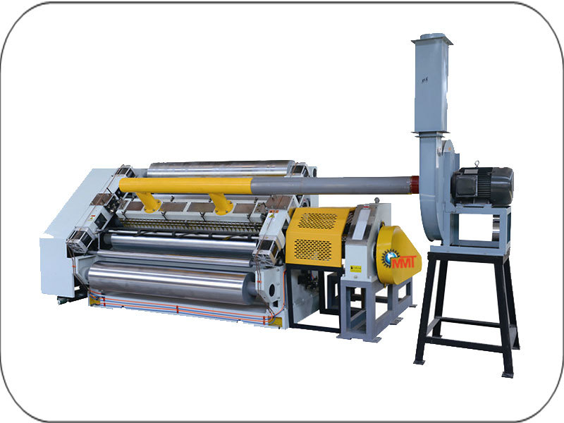 Light Blue Fingerless Type Single Facer Machine