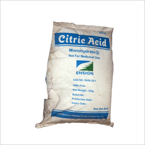Citric Acid - White Crystalline Powder, 97% Purity | Odorless, Natural Preservative, 25kg Airtight Packaging