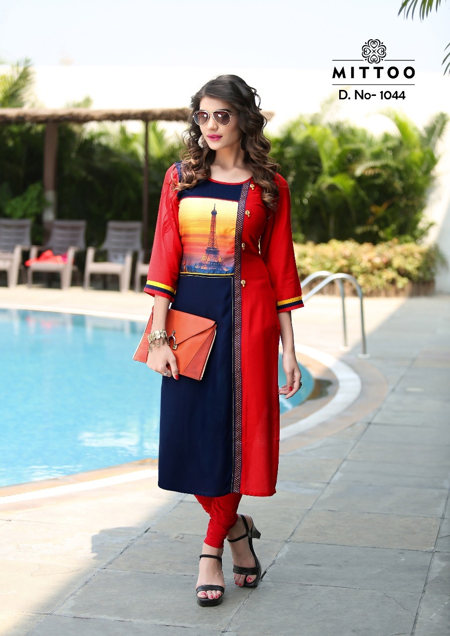 Ladies Fancy Kurti - Rayon, Customized To Xxxl, Multi Color | 3-4th Sleeve, Washable, Suitable For All Seasons, Plain Churidar Style