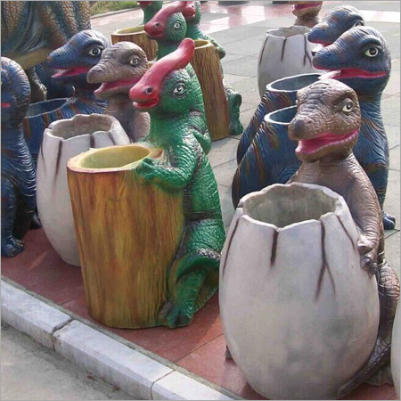 पशु आकृति वाला कचरा डिब्बा