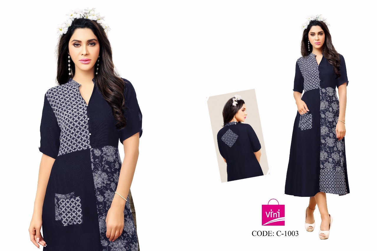 Classic Printed Kurti - Rayon Fabric, Sizes L Xl, Brown Beige | Stylish Design, Comfortable Fit, Knee-length, Three-quarter Sleeve, Printed Style