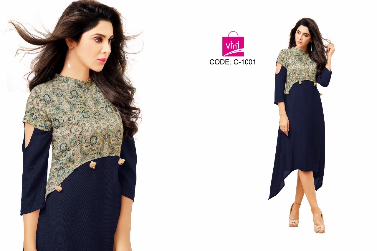 Classic Printed Kurti - Rayon Fabric, Sizes L Xl, Brown Beige | Stylish Design, Comfortable Fit, Knee-length, Three-quarter Sleeve, Printed Style