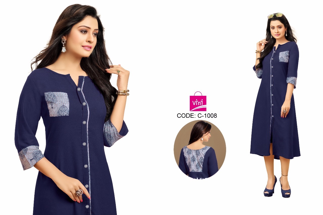 Classic Printed Kurti - Rayon Fabric, Sizes L Xl, Brown Beige | Stylish Design, Comfortable Fit, Knee-length, Three-quarter Sleeve, Printed Style