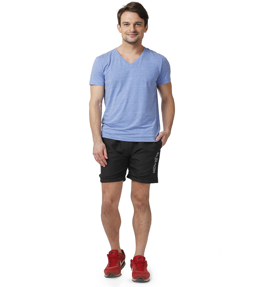 Men Fancy Shorts - Polyester, Black Color | Smooth Finish, Shrink Proof, Premium Quality