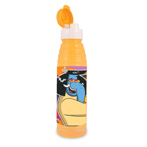Water Bottle - Plastic Material, 5-20 Inch Sizes | Durable, Hygienic, High-quality Designs In Red, Yellow & Purple