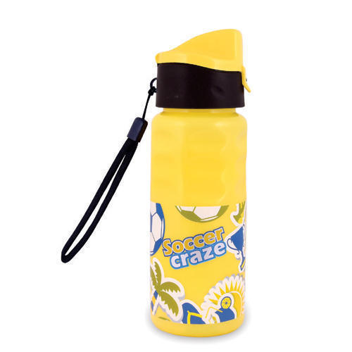Water Bottle - Plastic, 5-20 Inch, Fixed Strap With Printed Design | 100-1000 Ml Capacity For Oil Industry Use