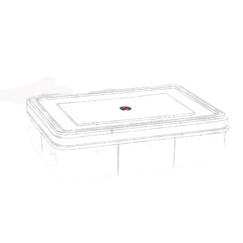 Plastic Container - Rigid Plastic Material, Rectangular Shape 3 Sizes, Transparent Color | 6 Partition Compartments, Ideal For Organized Storage