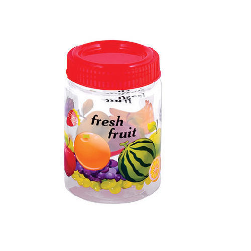 Multicolor Round Printed Container