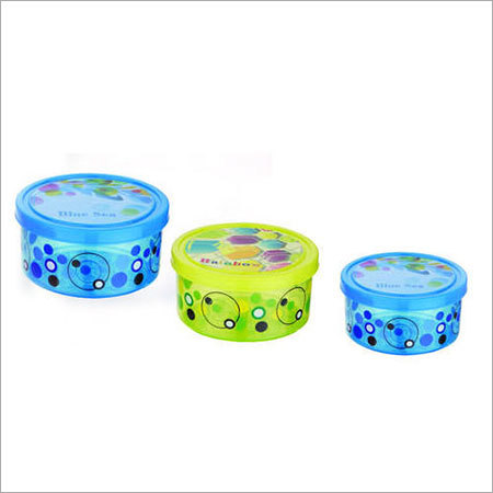 Blue & Green Storage Printed Container