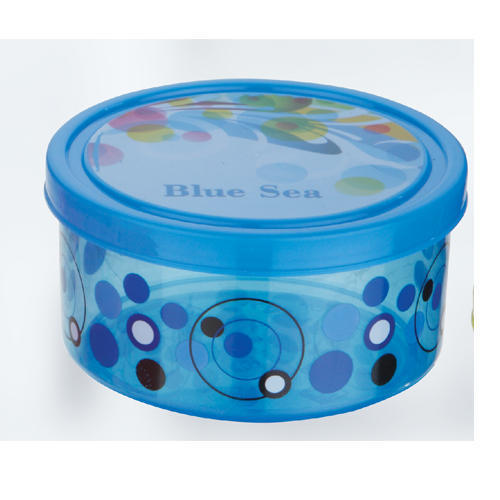 Blue & Green Storage Printed Container
