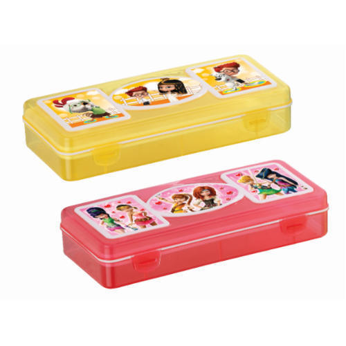 Pencil Box - Polypropylene Material, 3-15 Inch Size, Multicolor Design | Rigid Plastic, Perfect For Diverse Use
